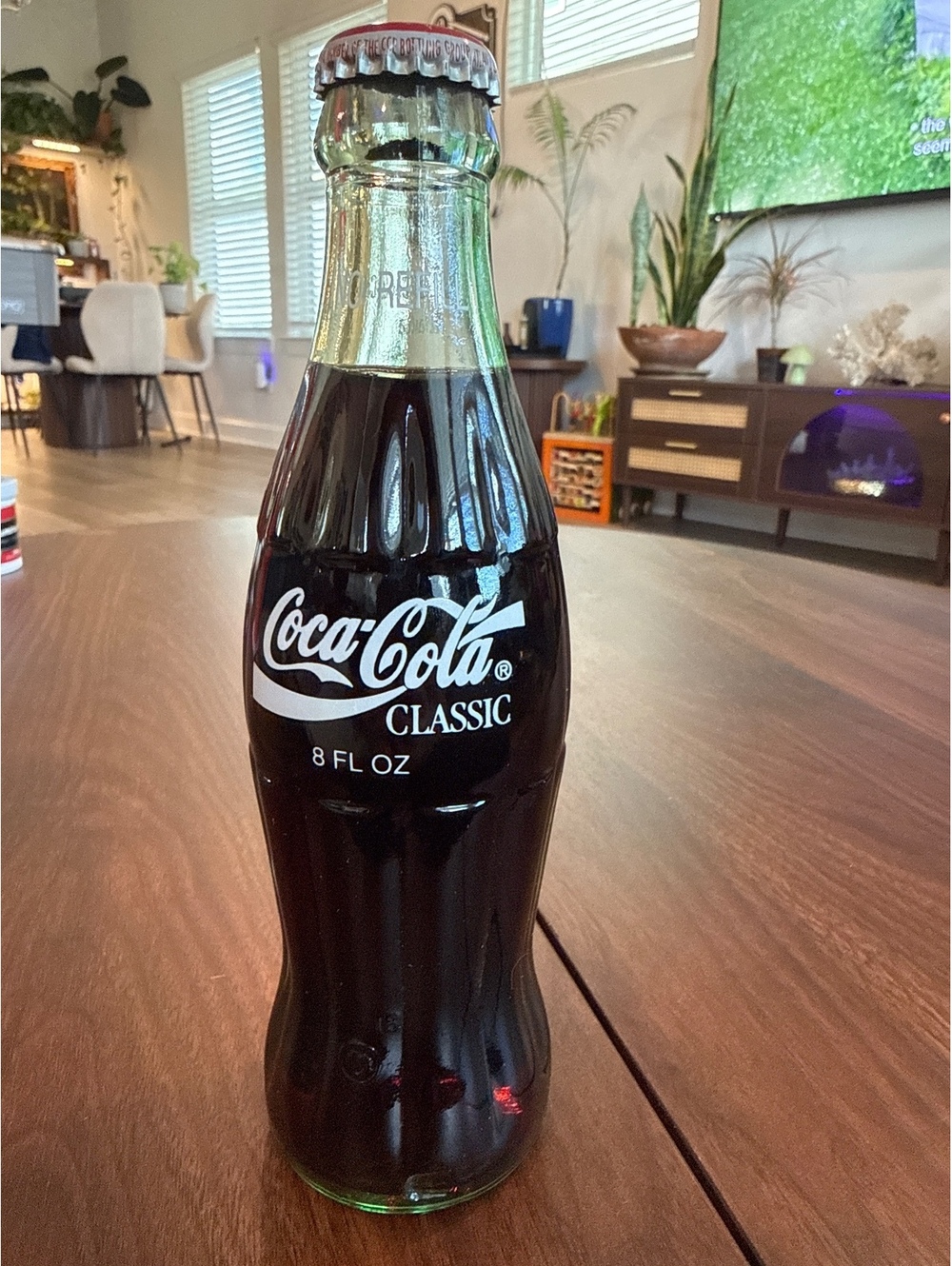 Vintage Coca-Cola Classic Glass Bottle 8 FL OZ